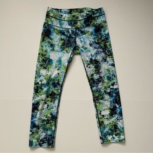 Athleta hypersonic sonar athletic leggings Caspian Blue - size Small